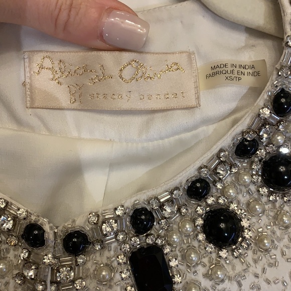 Alice & Olivia beaded/rhinestone blazer - Picture 4 of 5